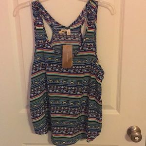 Blue print top NWT